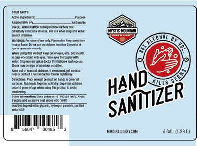 Half Gallon Label (Half Gallon Hand Sanitizer Label)